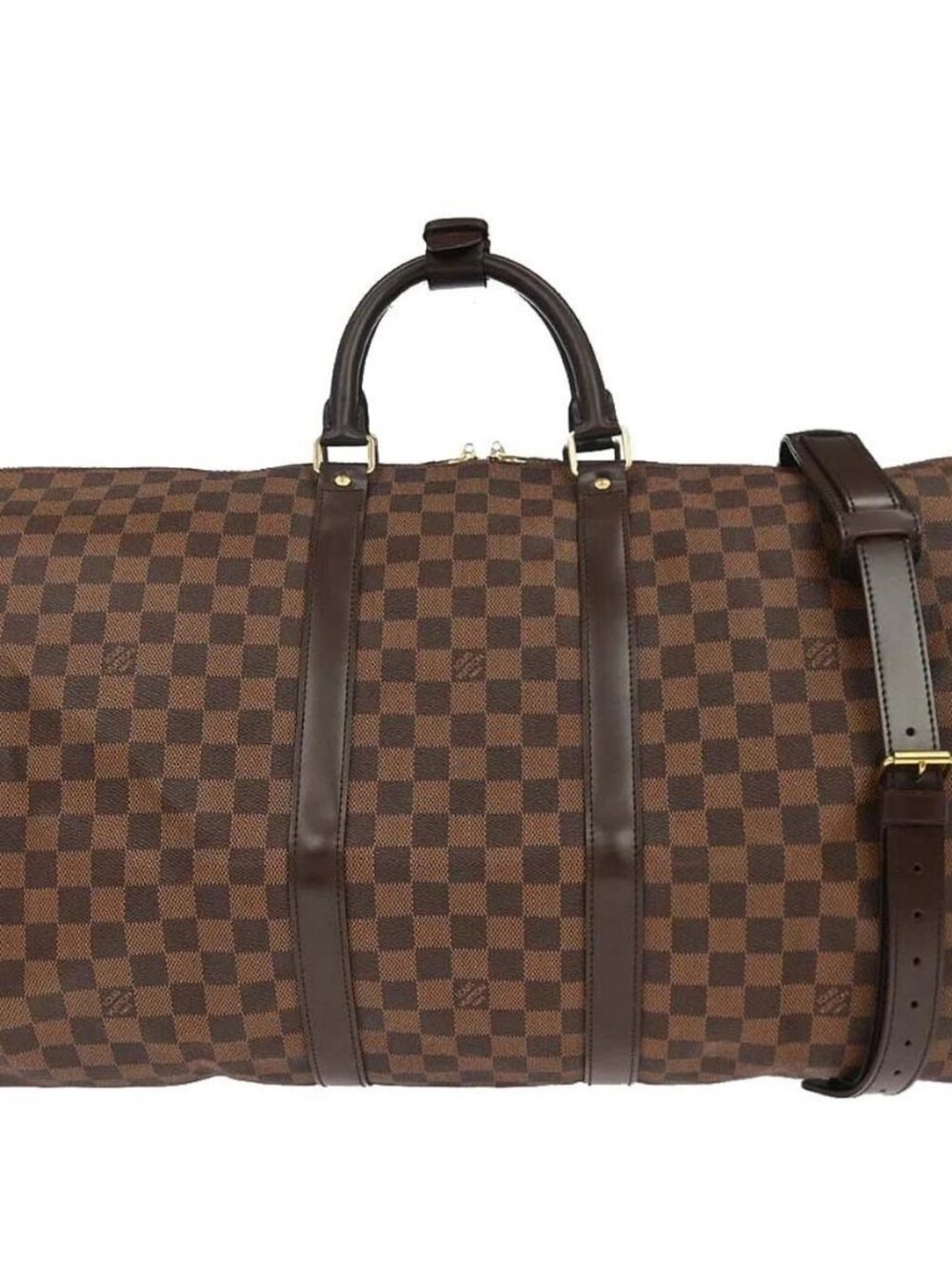 Louis Vuitton Damier Keepall Bandouliere 55 Duffle Bag N41414
